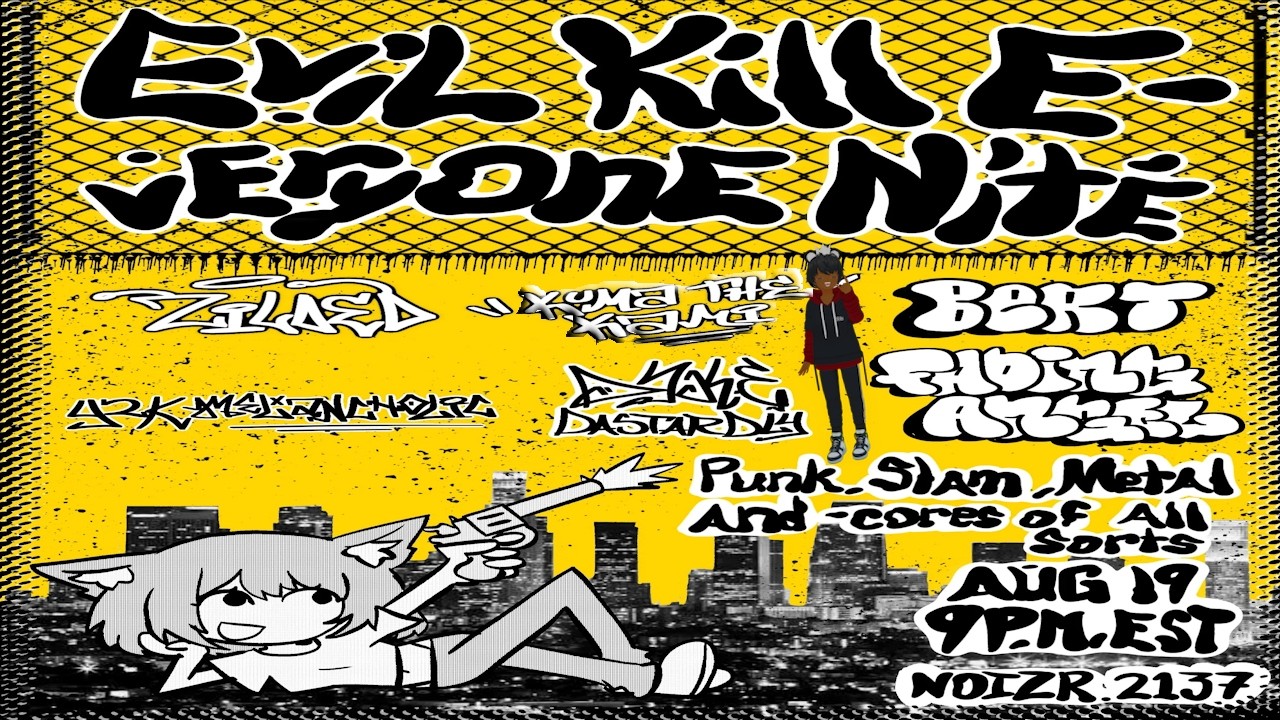 Cover art for Kuma The Kami @ Evil Kill Everyone Nite 8-19-26 in VRChat [#Punk #Metal #Slam] by Kuma The Kami