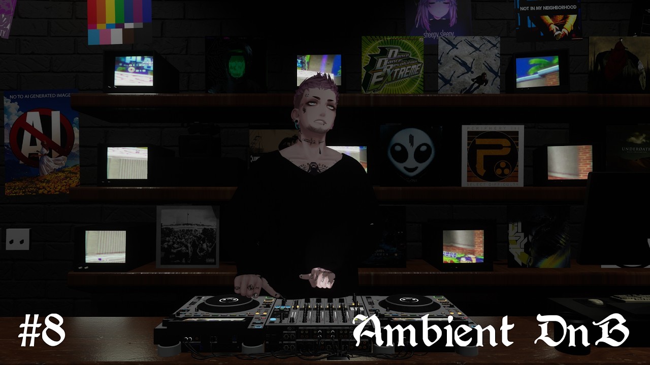 Cover art for Ambient DnB Mix in a Virtual Record Store - CRUZBOT Vagabond Sessions 8 by CRUZBOT