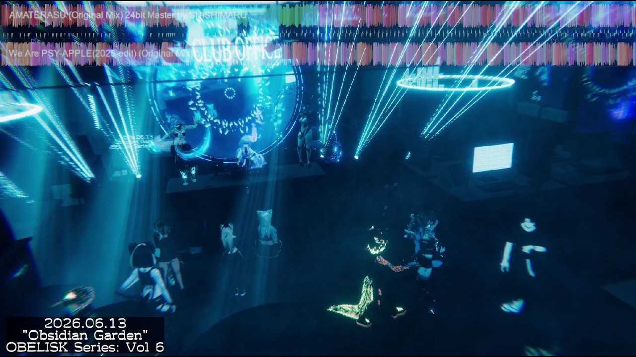 Cover art for Psytrance Mix 2026 (Jun 13) at "Obsidian Garden - OBELISK Series: Vol 6" in VRChat by yossy222